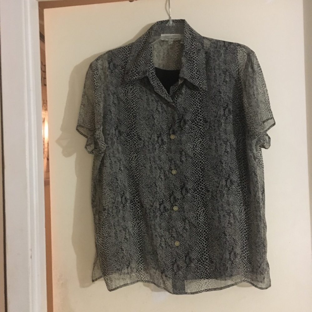 New York City Design Company Silk Blouse Size L